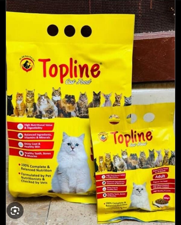 Topline Cat Food Adult 1.2kg & 300g